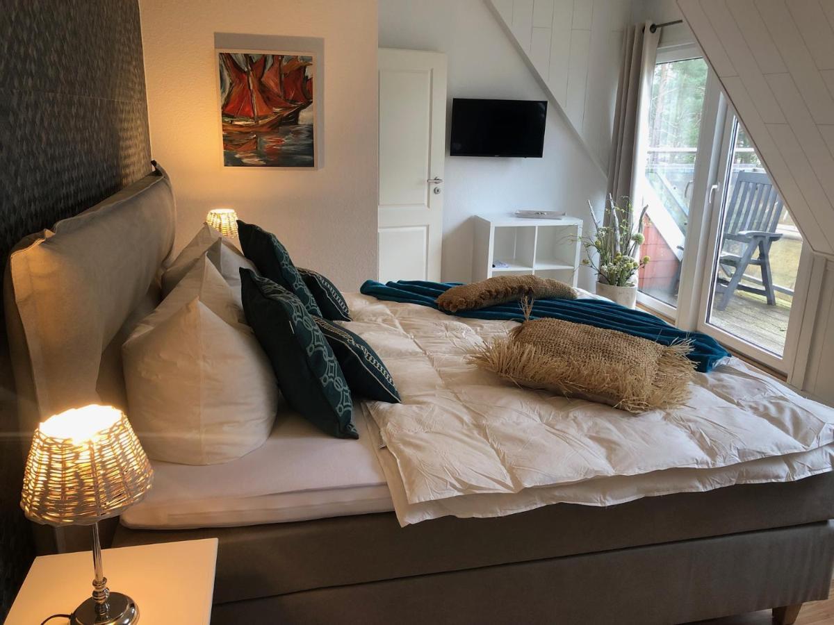 Romantisches Ferienhaus Boddenblick Mit Sauna Pruchten Exteriér fotografie